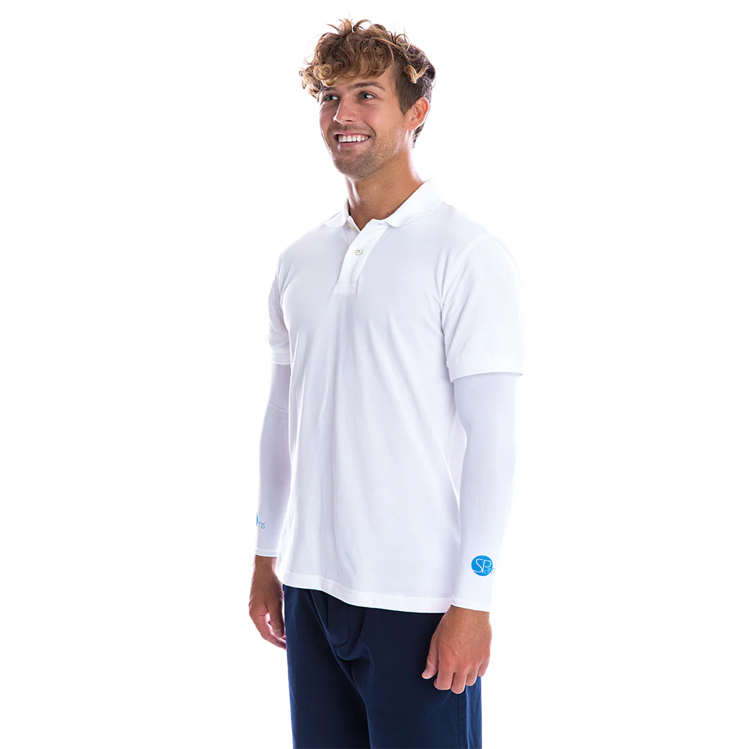 Original Arm Sleeves (White) — Short Length - Image 3