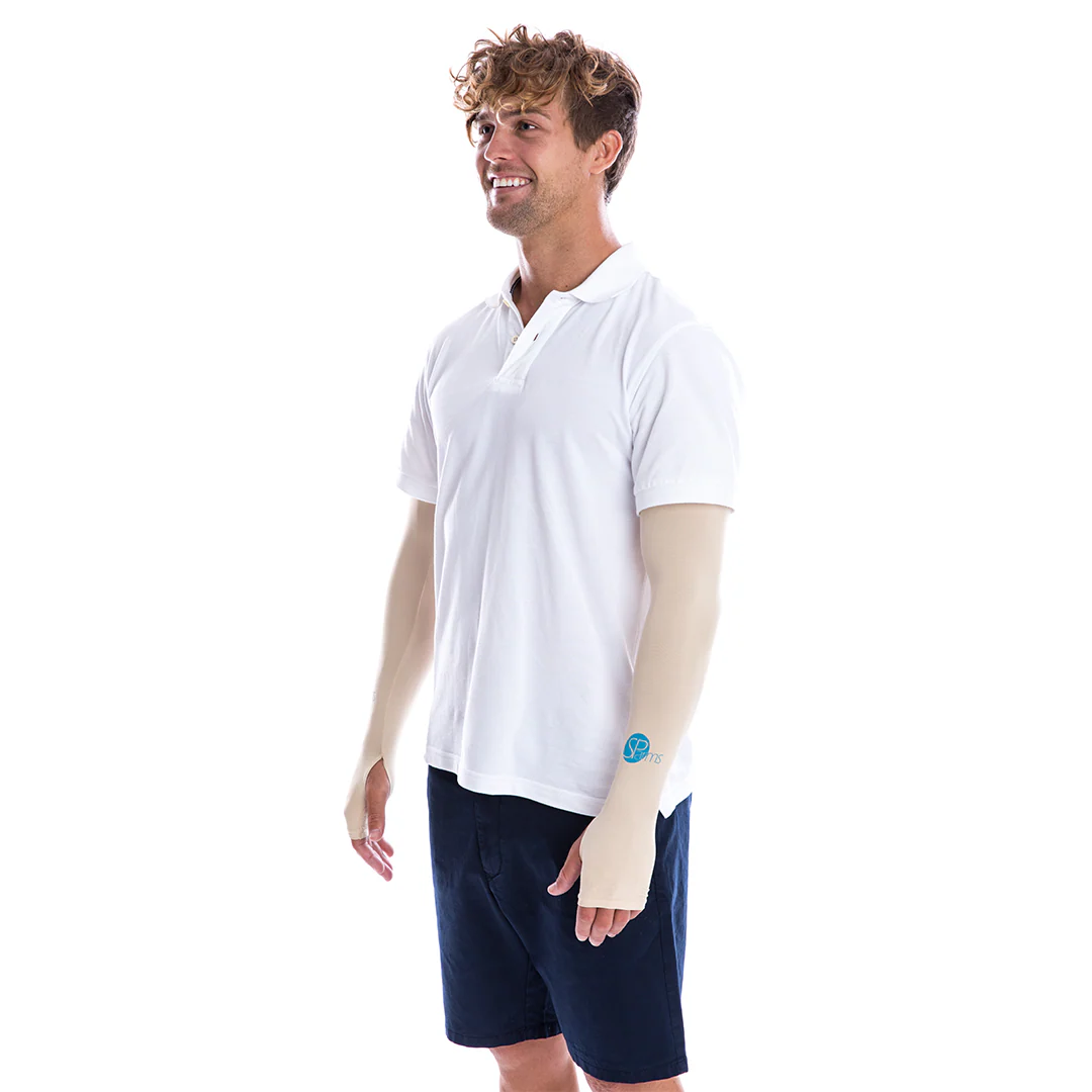 Sleeves with Thumbhole (Beige) - Image 4